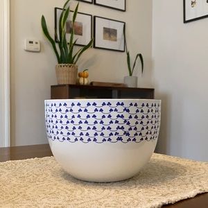 Kaj Franck Finland mod enamel bowl blue clover htf